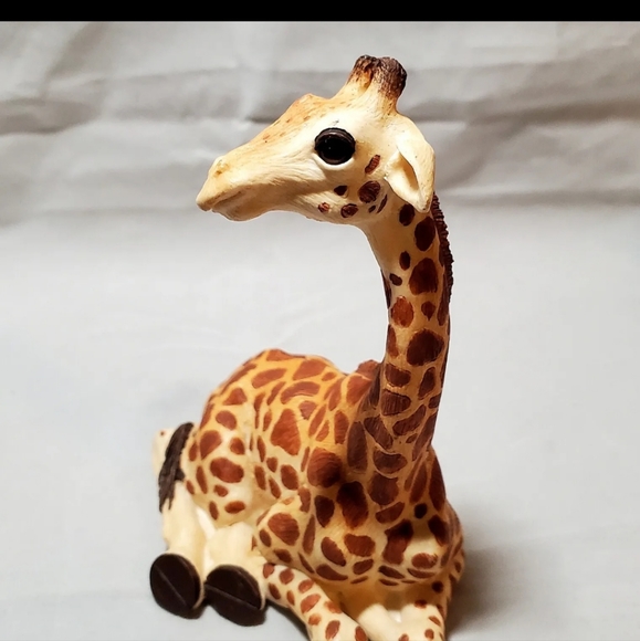 GIRAFFE MOTHER AND BABY FIGURINE By THE HERD MARTHA CAREY Safari Animal Africa - Picture 13 of 16